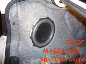 Honda - 96-00 CIVIC 2 Dr Coupe 1x10" Sub box Subwoofer enclosure