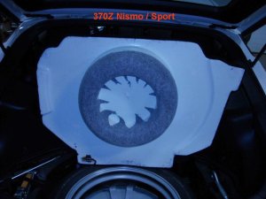 370Z Spare Tire Subwoofer Enclosure