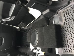 Jeep - Wrangler Unlimited 2007 - 2018 JK 4 DOOR UNDER SEAT SUB BOX SUBWOOFER ENCLOSURE CUSTOM FIB...