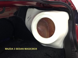Mazda - Mazda3 2010-2012 SEDAN 10" or 12" Sub box Subwoofer enclosure stealth magic box