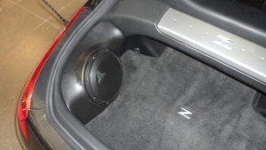 Nissan 350Z Corner 1x10 Enclosure Sub box Subwoofer enclosure
